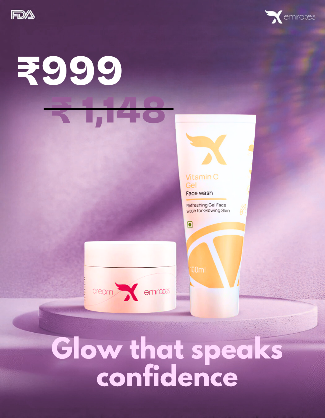 Cream X Emirates + VIT'C Gel Face Wash