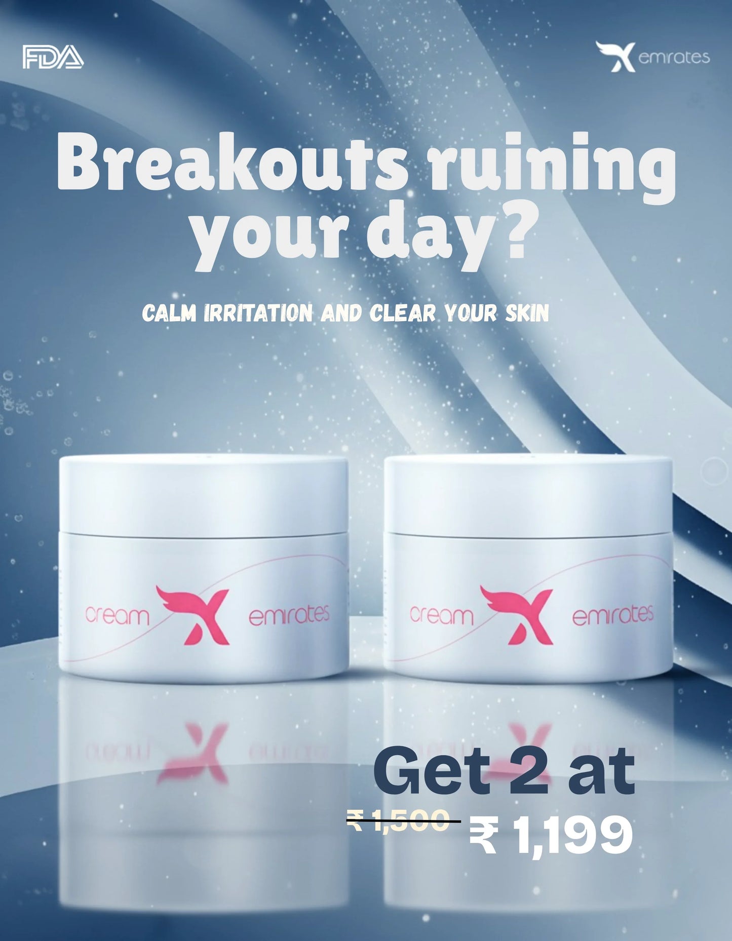 Get 2 Cream X Emirates Face Cream