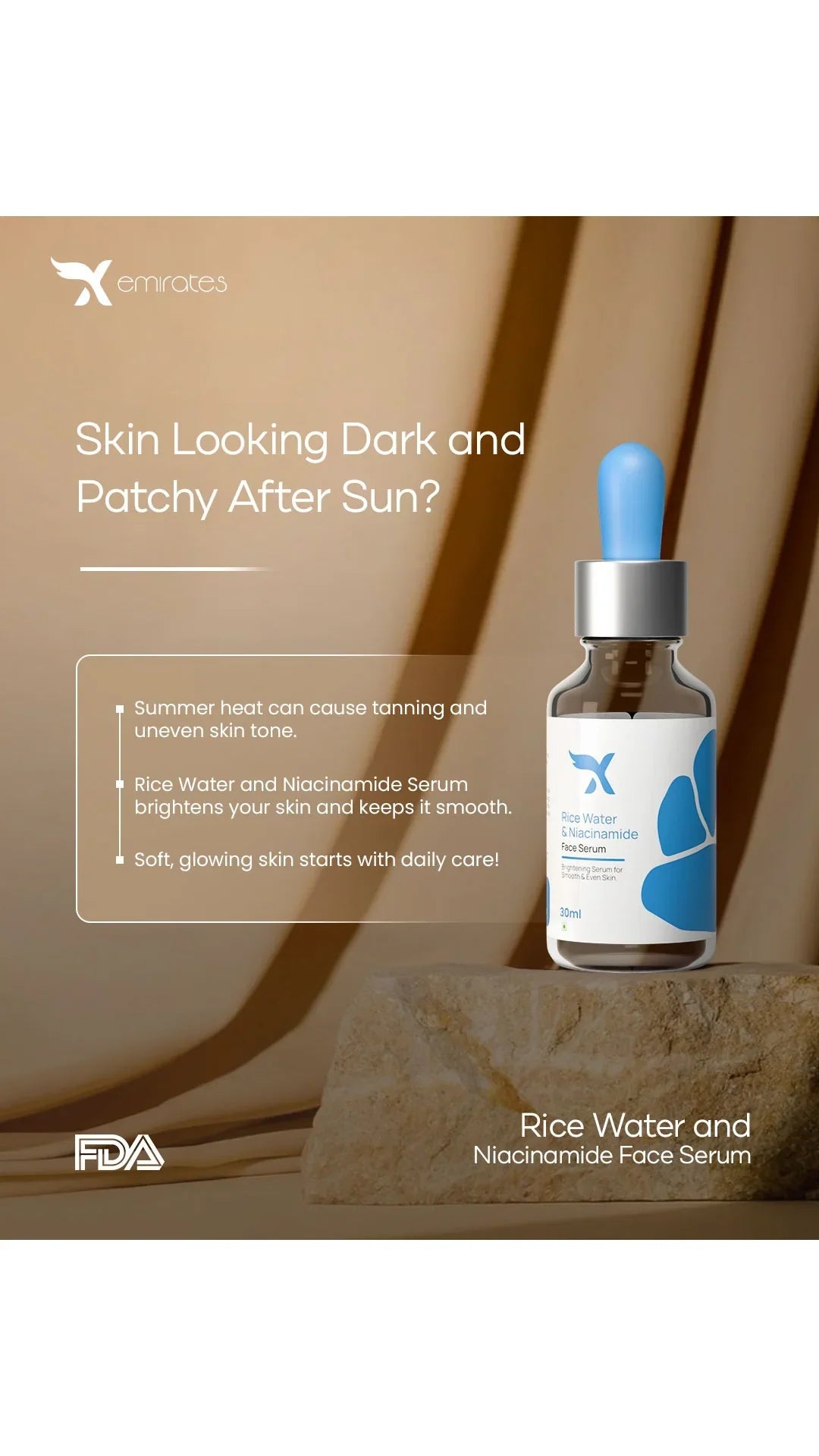 Rice Water + Niacinamide Face Serum