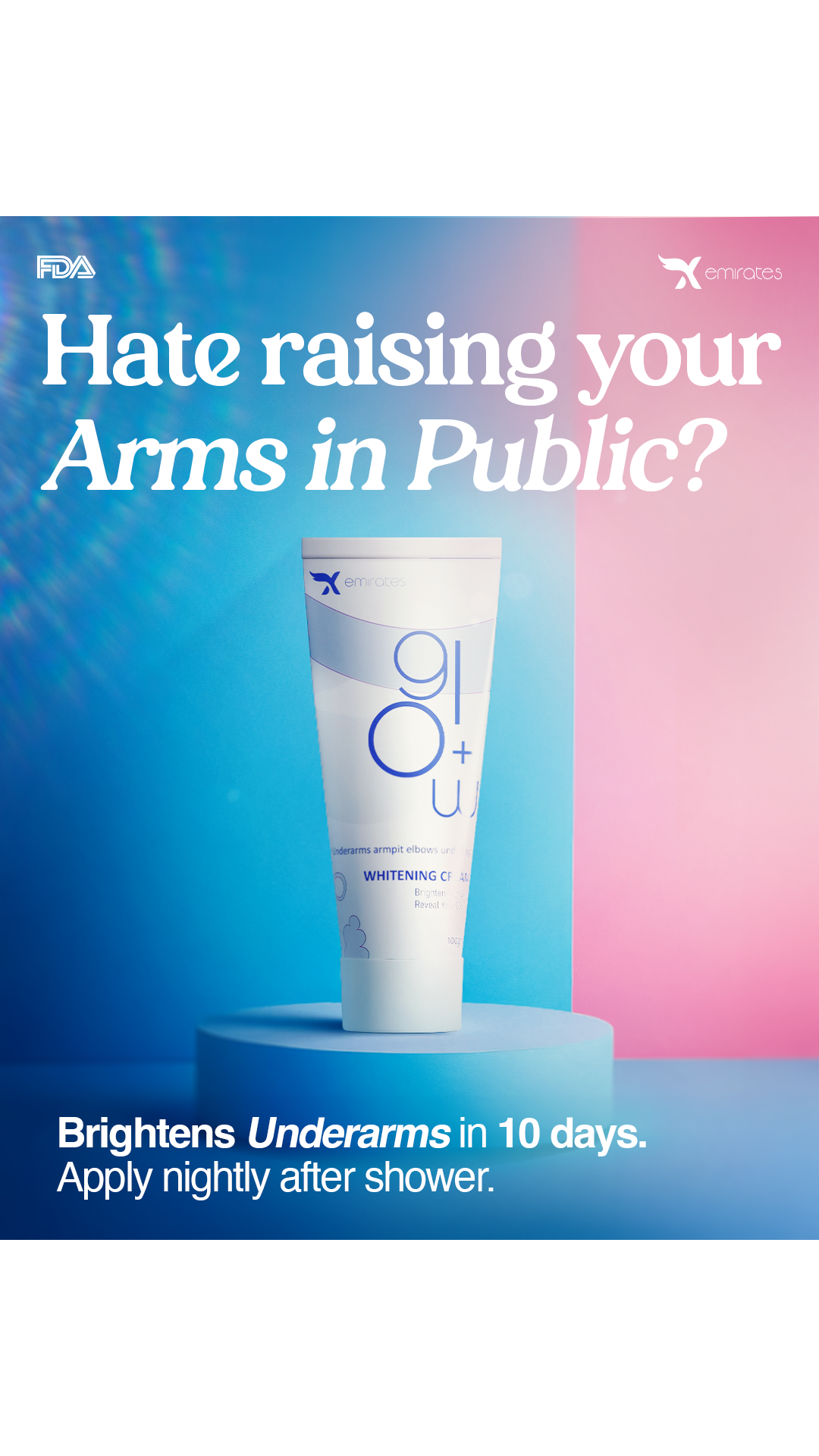 Glow Plus Under Arm Brightening Cream