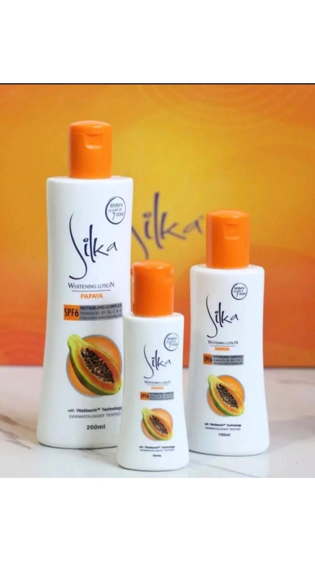 Silika Body Whitening Lotion