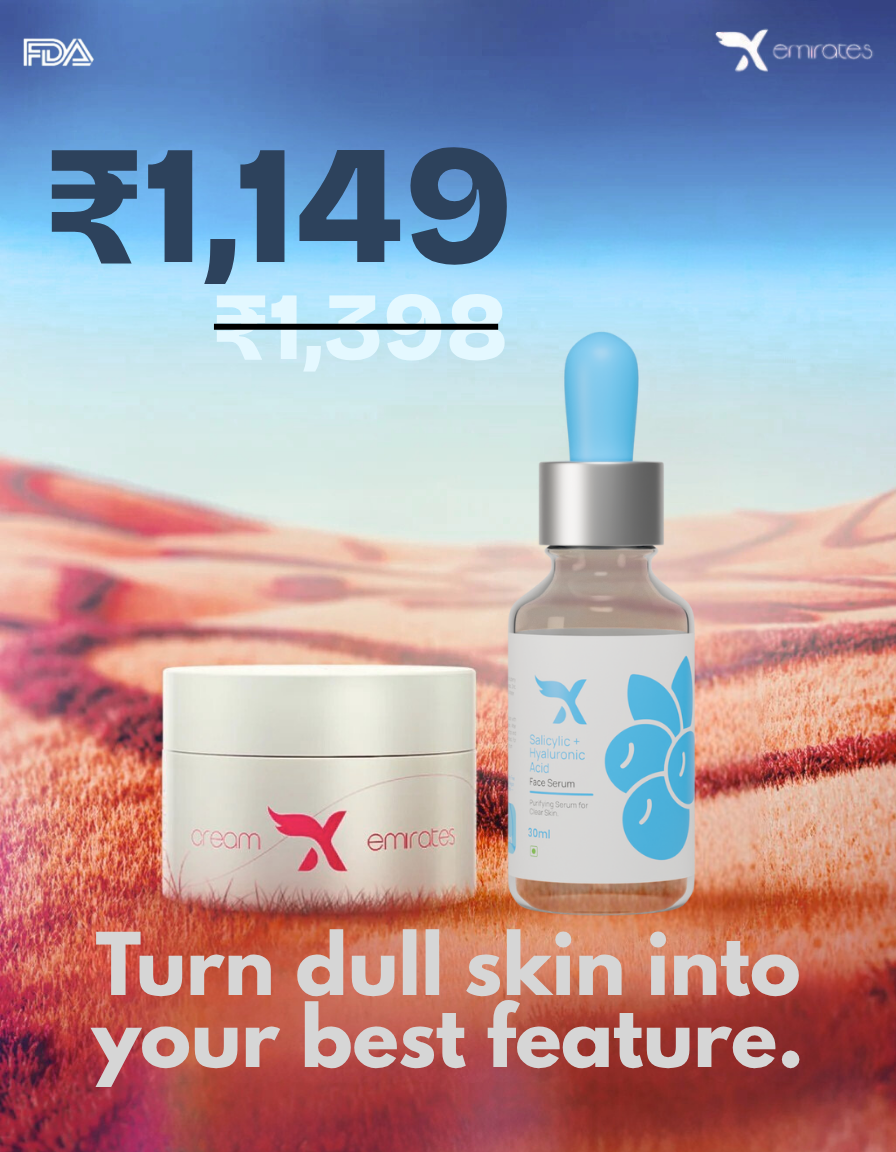 Cream X emirates + (Salicylic + Hyaluronic Acid Serum)