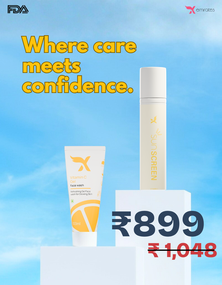 VIT' C Sunscreen + VIT'C Gel Face wash