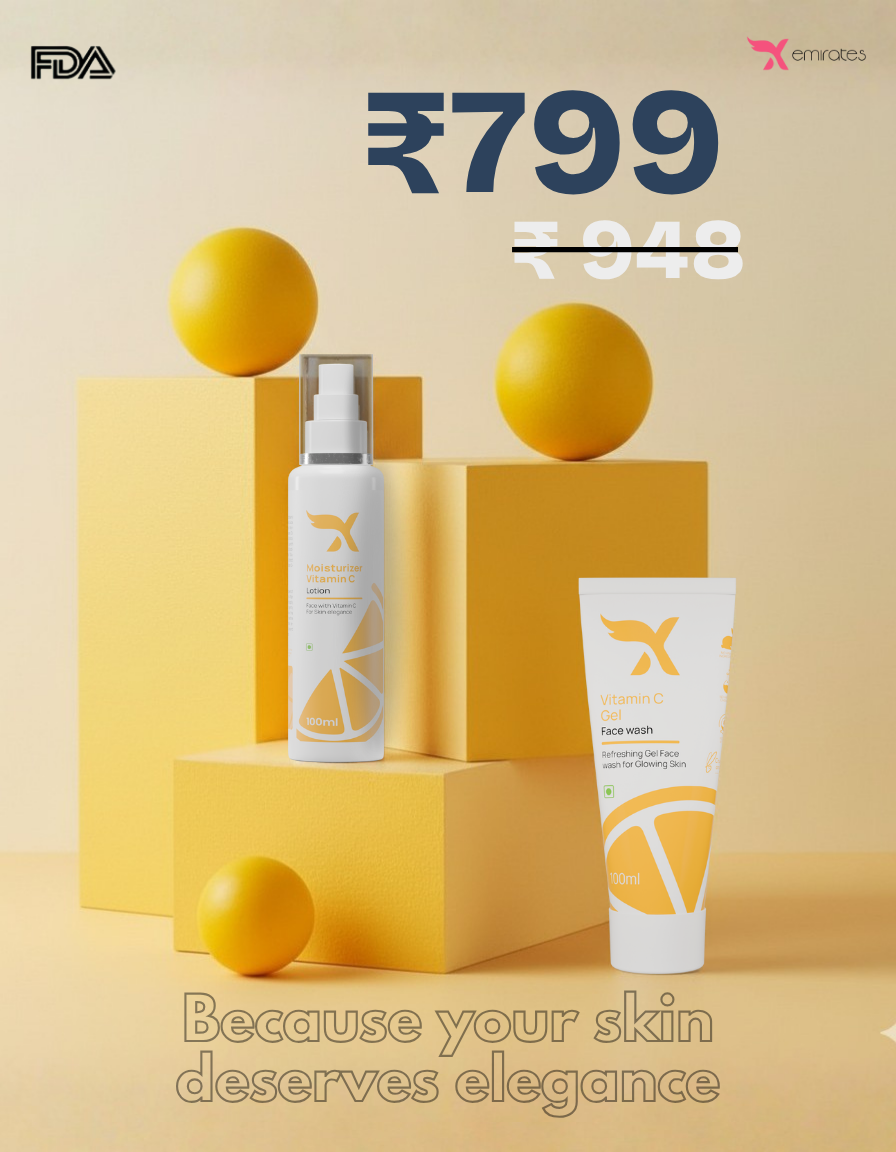 Vitamin C Moisturiser + Vitamin C Gel Face wash