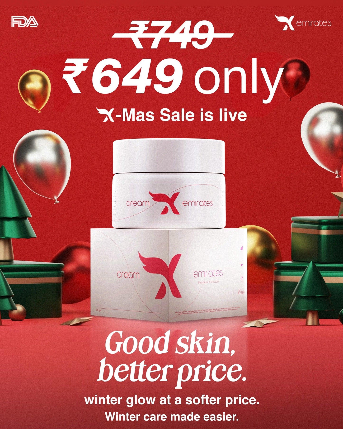 Cream X Emirates Glutathione       Face Cream