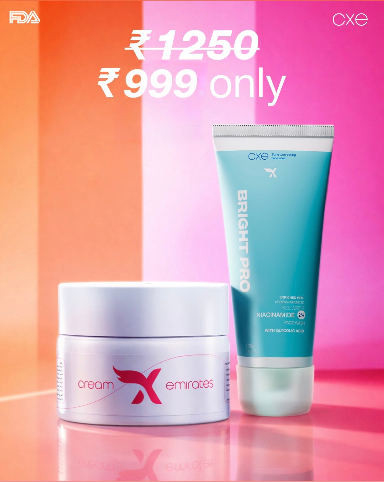 Cream X Emirates + Bright Pro Face Wash