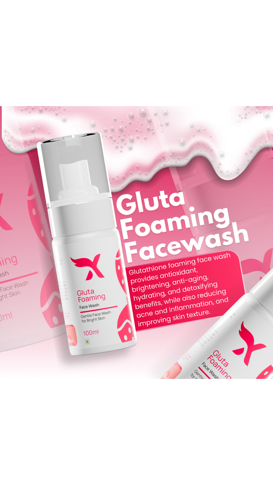Gluta Foaming Face Wash