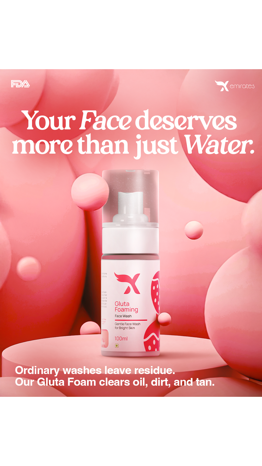 Gluta Foaming Face Wash