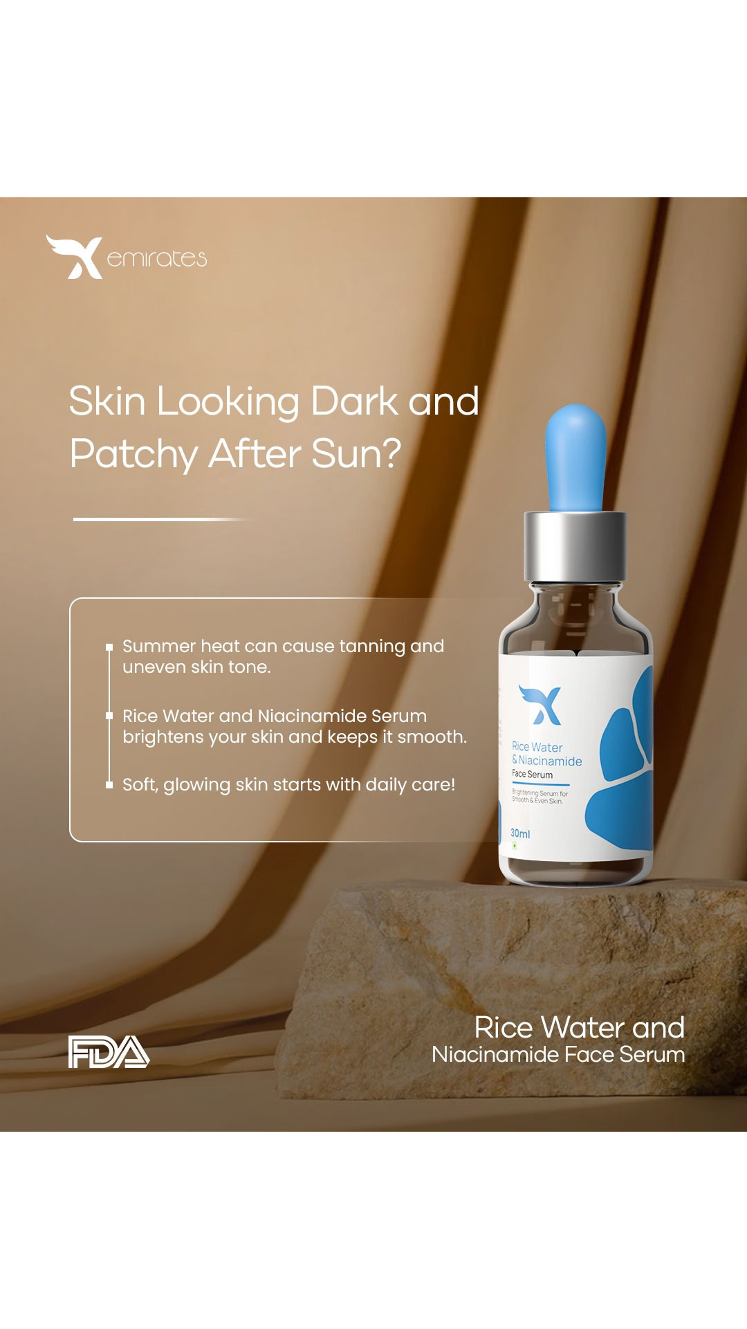 Rice Water + Niacinamide Face Serum