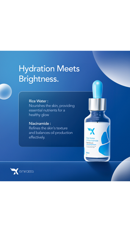 Rice Water + Niacinamide Face Serum