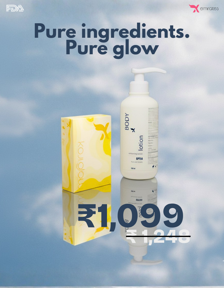 Body Lotion + Koji Glow(Body Whitening Soap)